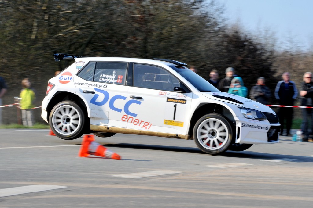Esben Hegelund - Karsten Isaksen har vundet fem af årets seks DM-løb. Tager de også sejren i Danboring Rally Denmark?
(Foto: Morten Alstrup)
